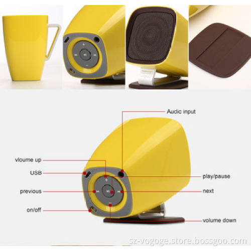 coffee mug bluetooth speaker wireless coffee cup speaker